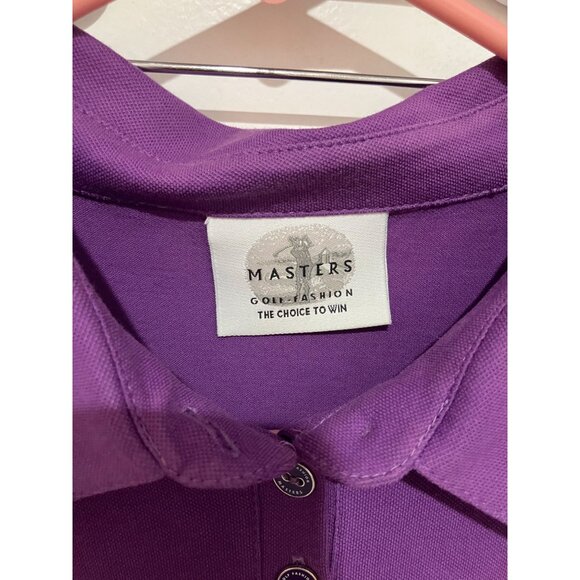 Masters Golf Fashion Women's Vintage Rare Golf Polo, Purple, Size 10 - Picture 7 of 7